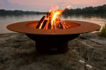 Wood Burning Fire Pit "Magnum" with Tabletop Lid by Fire Pit Art