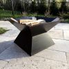 Pyramid Wood Burning Fire Pit Crafted by Cavo Custom Designs