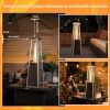 9500 BTU Portable Steel Tabletop Patio Heater with Glass Tube