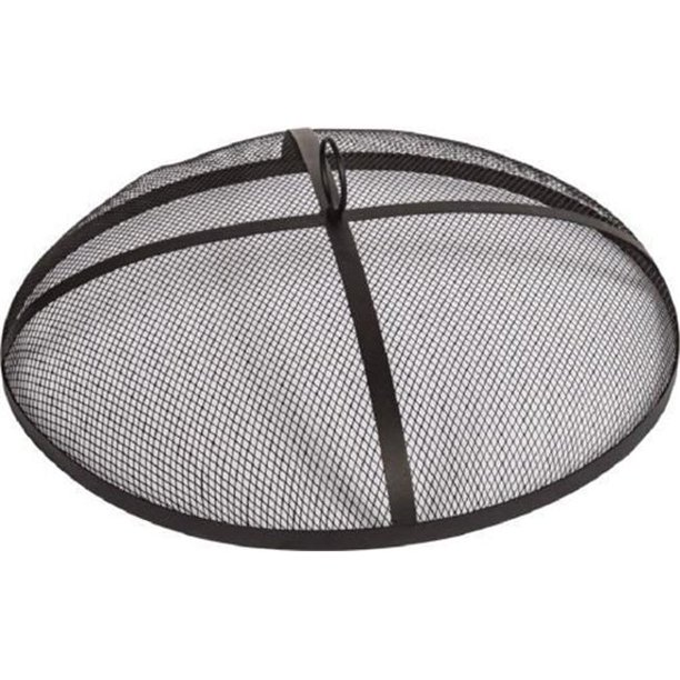 Black 31 inch Spark Guard Fire Pit Mesh Cover Dagan Products