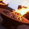 Saturn Woodburning Fire Pit Carbon Steel 41 in. Fire Pit Art