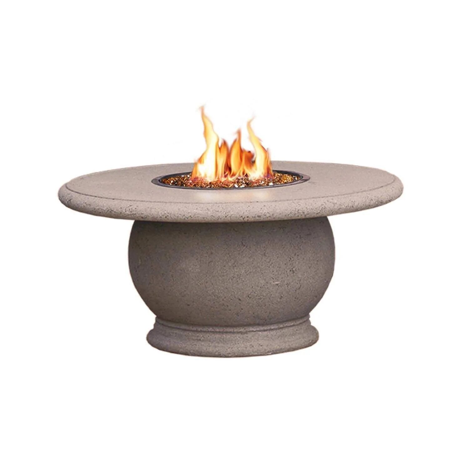 Concrete Gas Fire Table Amphora 48 in. American Fyre Designs