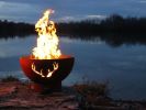 Antlers Round Wood Burning Fire Pit a Creation by Fire Pit Art