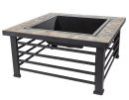 Wood Burning Square Fire Pit "Cascade Slate" - Pleasant Hearth