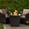 Square Propane Outdoor Fire Pit Catalina Cove 30 in. From GHP