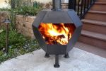 Cavo Custom Octo-Pit Wood Burning Fire Pit With Stove Pipe
