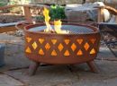 Wood Burning Fire Pit Patina Product F118 Crossfire Design