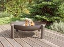 Curonian Tilsit Fire Pit Large 41 inch Solid Carbon Rusting Steel