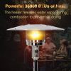 Bosonshop Outdoor Propane Heater Portable Patio Heater With Wheels 87 Inches Tall 36000 BTU for  Commercial Courtyard (Black) - black - KM3503