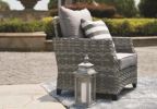 Direct Wicker Fire Pit Table With Chair Rattan Wicker Sofa Set out Door Furniture Garden Set