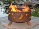 Wood Burning Fire Pit Patina Product F100 Evening Sky Design