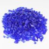 Fire Pit Glass Tempered Fire Glass 1/2" Diamond Blue Reflective 20 lbs
