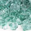 Tempered Fire Pit Glass 1/2 - inch Light Green in 40 Pound Bag
