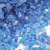 Tempered Fire Pit Glass 1/2 - inch Pacific Blue 40 Pound Bag