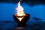 Longhorn Fire Pit Art Gas AWEIS