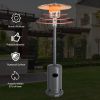48,000 BTU Stainless Steel Propane Patio Heater with Trip-over Protection