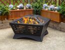 "Hutchinson" Wood Burning Bronze Fire Pit from Pleasant Hearth