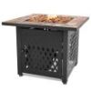 Square LP Gas Fire Pit with Slate Tile Mantel - Endless Summer
