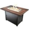 "The Americana" LP Gas Outdoor Fire Pit With American Flag Mantel