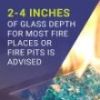 AFG 1/4 and 1/2 inch Reflective Fire Glass Azuria 10 Pound Bag