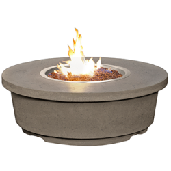 Gas Fire Table Contempo 47 Inch Round - American Fyre Design (AFD Ignition: Match Lit)