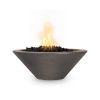 Concrete Bowl Gas Fire Pit  "Cazo" The Outdoor Plus - 24-48 inch