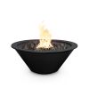 Concrete Powder Coat Gas Fire Bowl "Cazo" by The Outdoor Plus - 24-36 in.