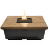 Contempo Square Fire Table Reclaimed Wood By American Fyre