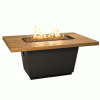 Cosmopolitan Gas Fire Table Reclaimed Wood Rectangle - AFD