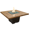 Cosmopolitan Gas Fire Dinner Table in Reclaimed Wood by AFD