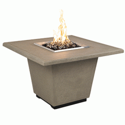 Fire Table 36 in. Square "Cosmopolitan" - American Fyre Design (AFD Ignition: Match Lit)