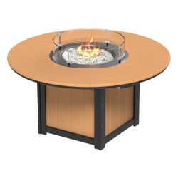 Luxcraft Lumin Poly Round 60 inch Fire Table Assorted Heights (Lumin Fire Table Height: Dining Height 30 inch)