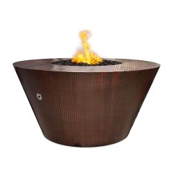 Copper Fire Pit "Martillo" LP or Natural Gas by The Outdoor Plus (TOP Ignition Options: Match Lit Ignition)