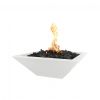 Concrete Bowl Gas Fire Pit "Maya" The Outdoor Plus - 24-36 inch