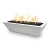 "Maya" GFRC Linear Fire Bowl 48 by 20 inch The Outdoor Plus