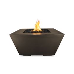 "Redan" 36 and 50 inch Concrete FIRE PIT The Outdoor Plus (TOP Ignition Options: Match Lit Ignition, Redan Sizes: 36 inches)