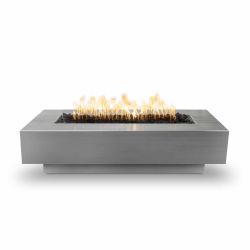 Fire Pits "Coronado" Collection Stainless Steel The Outdoor Plus (TOP Fire Pit Size: 48", TOP Ignition Options: Match Lit Ignition)