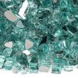 AFG 1/4 and 1/2 inch Reflective Fire Glass Azuria 10 Pound Bag (Fire Glass Size: 1/4 inch)
