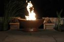 Scallop/Tidal Round Gas Fire Pit Carbon Steel 36 in.- Fire Pit Art