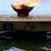 Manta Ray 36 inch Diameter Match Lit or AWEIS Fire Pit Art Gas
