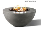"Oasis" Round Gas Fire Bowl 34 by 34 by 16-inch by Slick Rock