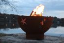 Gas Fire Pit "Sea Creatures" Carbon Steel 36 Inch By Fire Pit Art