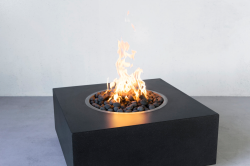 Wetstone Design "Enya" GFRC Gas Fire Pit 32 to 45 inch Sizes (Wetstone Fire Pit Size: 32 inches)