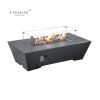 Rectangular GFRC Gas Fire Table From Coling Stone Imports