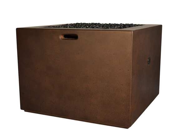 Fire Cube Gas Fire Table with Propane Door Architectural Pottery