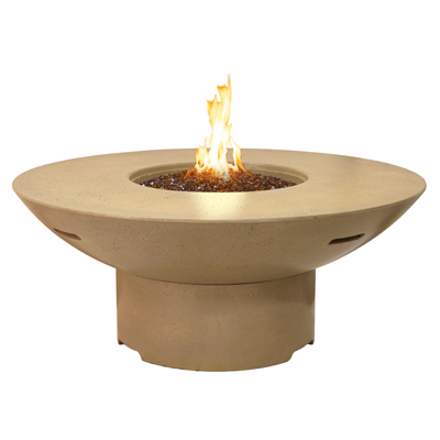 "Lotus" 48" Round Fire Table with Cover - American Fyre Design