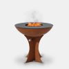 Arteflame Thirty inch Corten Steel Wood Burning Fire Pit Grill