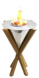Anywhere Fireplace Southhampton  Ethanol Teak Table Lantern