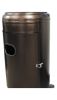 AZ Patio 87 in Gas Heater with Metal Table in Hammered Bronze