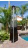 AZ Hammered Bronze Natural Gas Triangle Glass Tube Heater